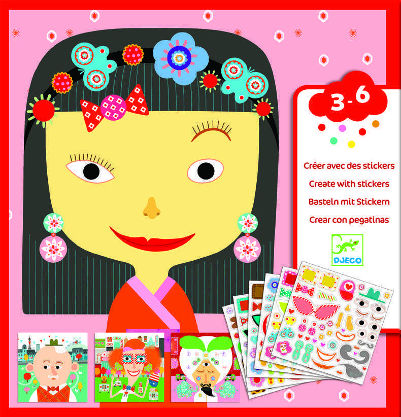 Joc creativ colaje Portrete