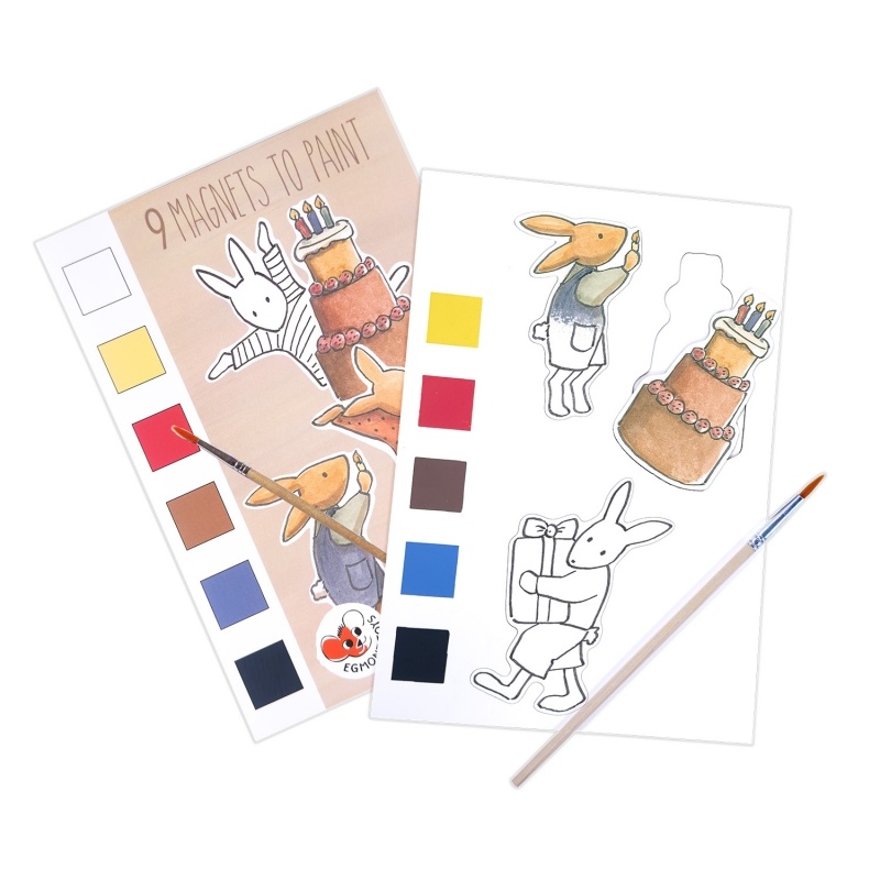 Joc creativ Magneti de colorat cu acuarela