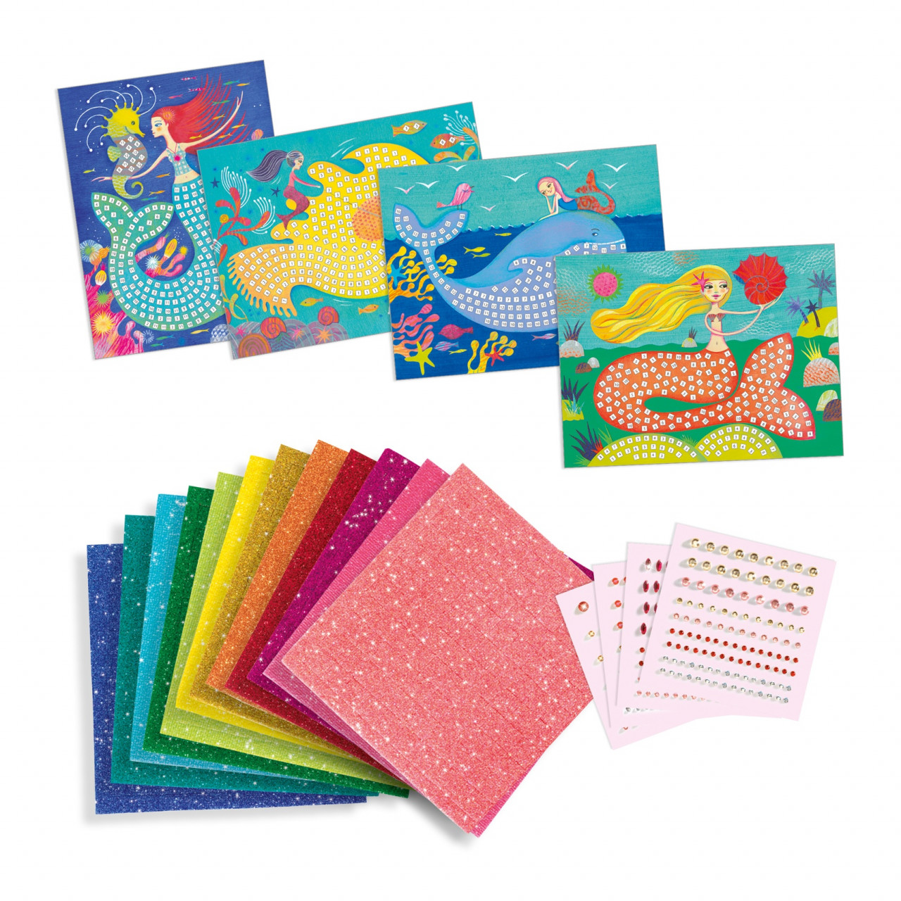 Joc creativ mozaic Sirene, Djeco - imagine 3