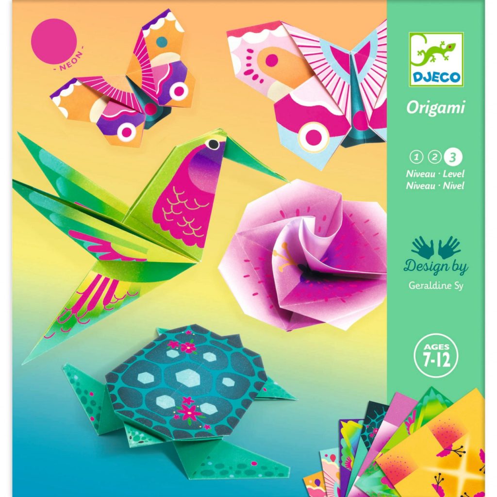 Joc creativ origami Animale si flori exotice