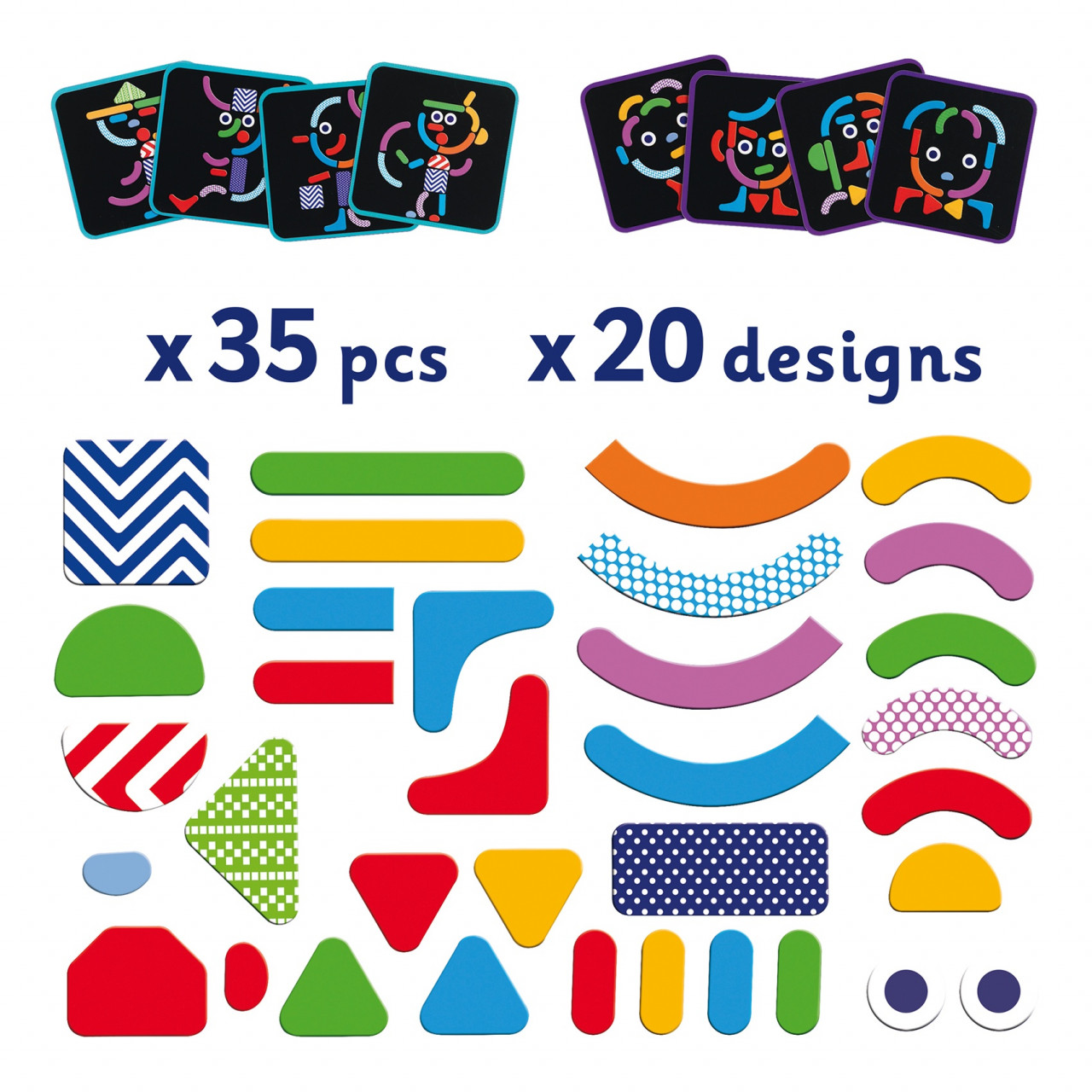 Joc cu magneti Geobonhomme, Djeco - imagine 5