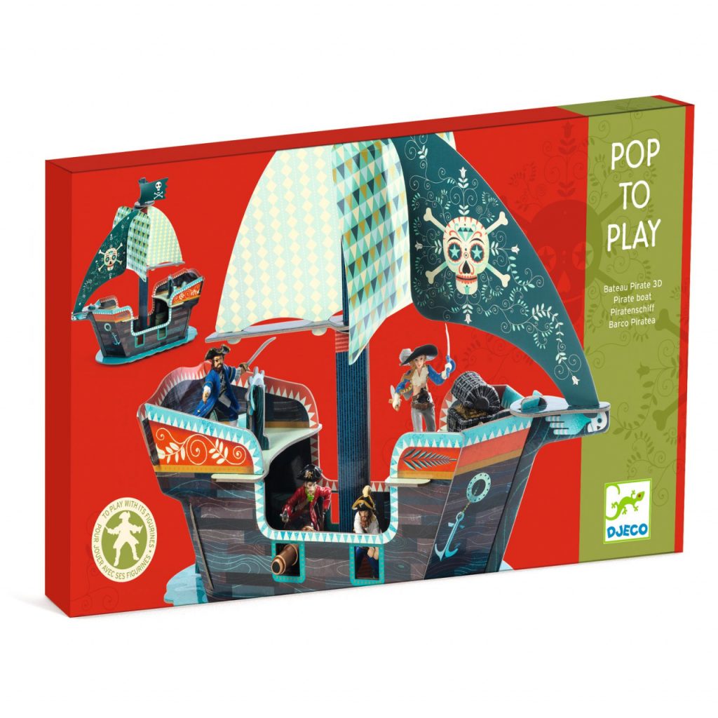 Joc de construit Pop to play Corabia piratilor 3D