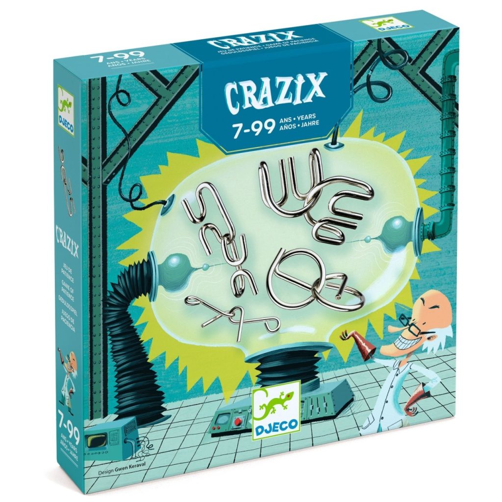 Joc de logica Crazix 6 jocuri metalice