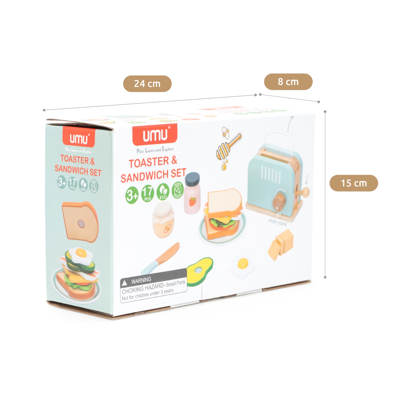 Joc de rol Invat sa prepar sandwich, UMU Toys - imagine 3