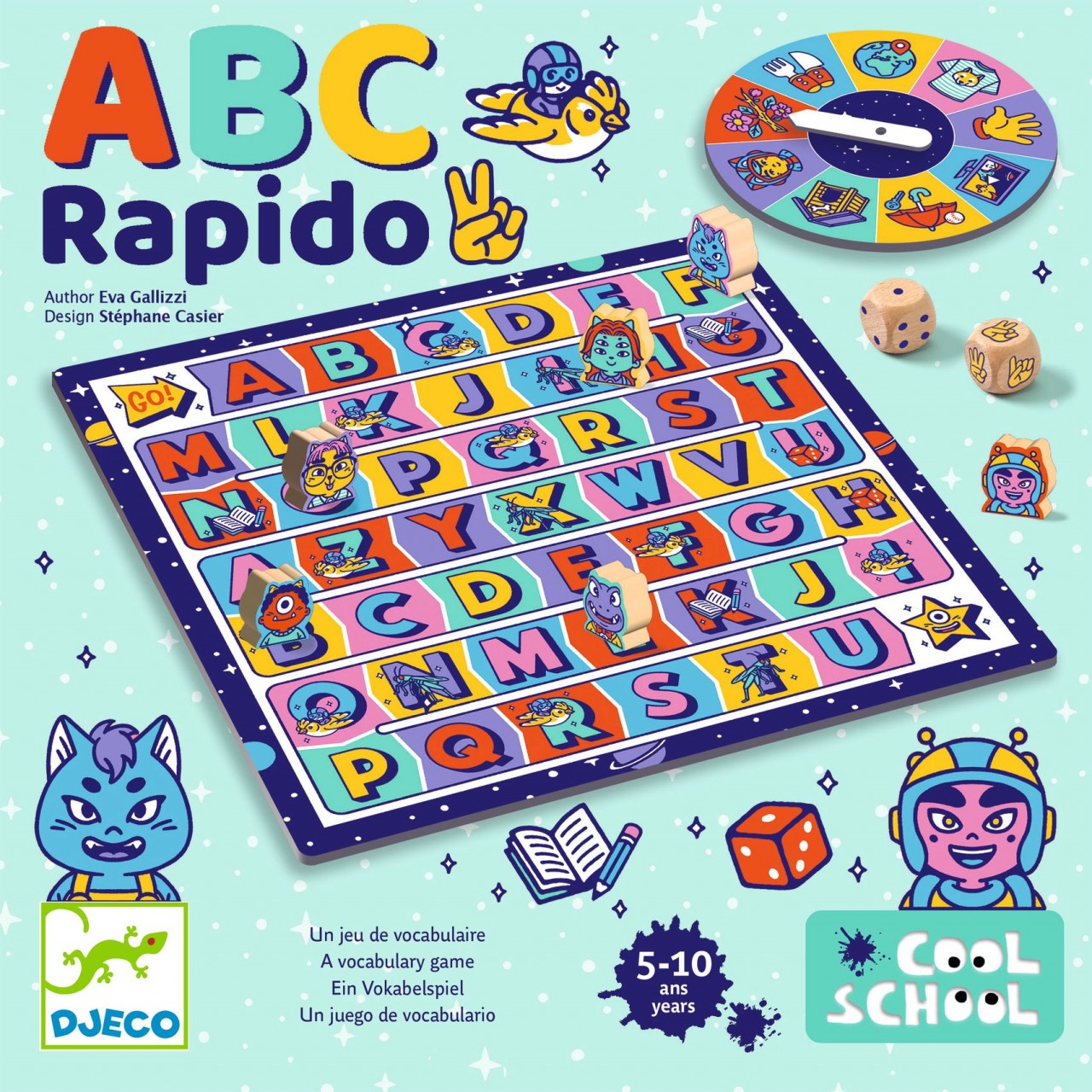 Joc educativ ABC Rapido, Djeco - imagine 4