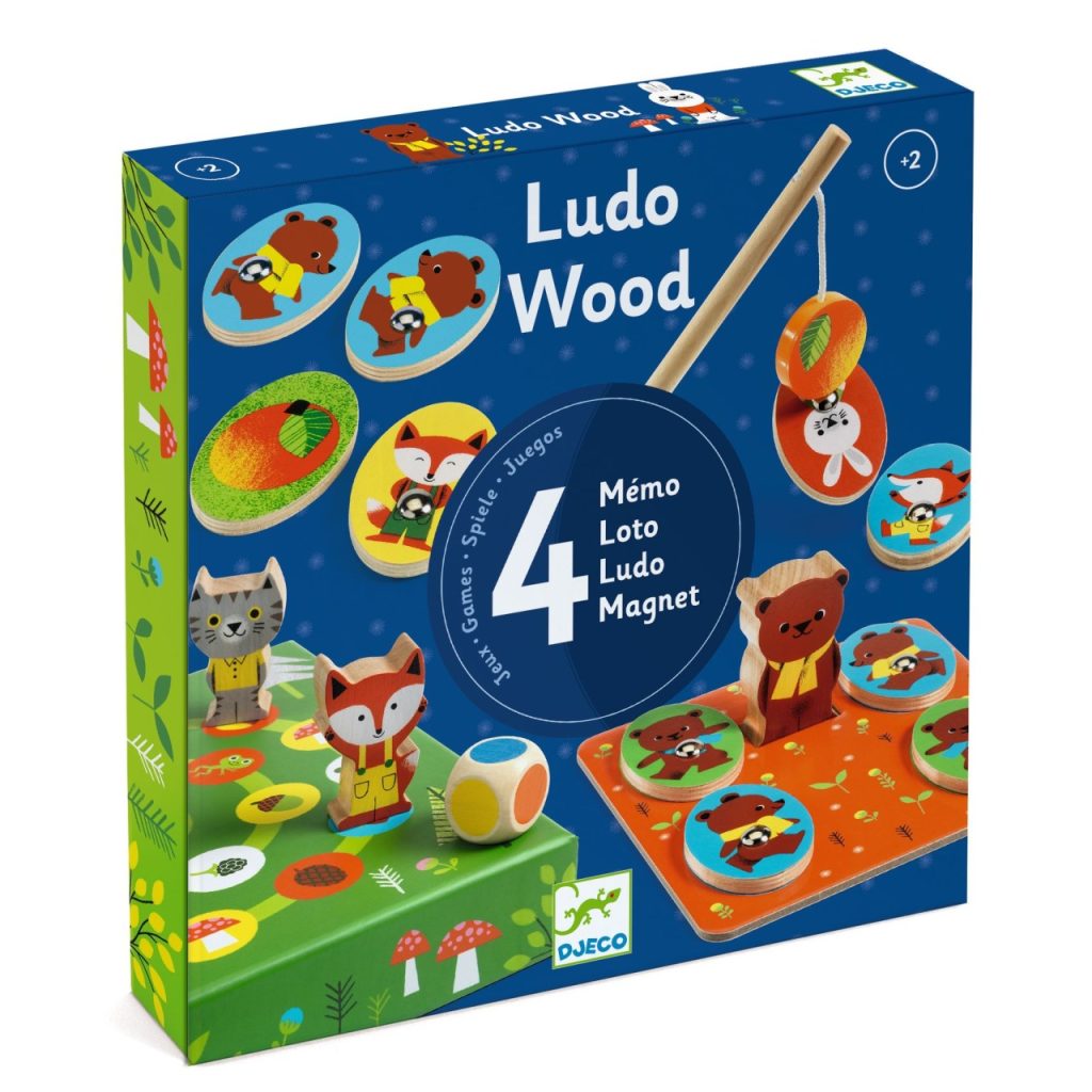Joc educativ LudoWood 4 jocuri