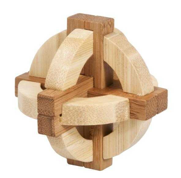Joc logic IQ 3D Puzzle in cutie metalica Double disck
