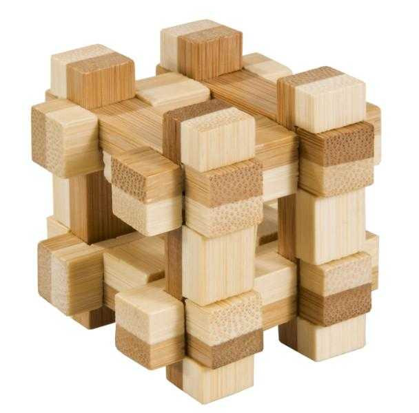 Joc logic IQ 3D Puzzle in cutie metalica Gridbox