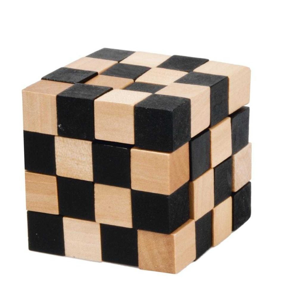 Joc logic IQ 3D Puzzle negru&natural Anaconda