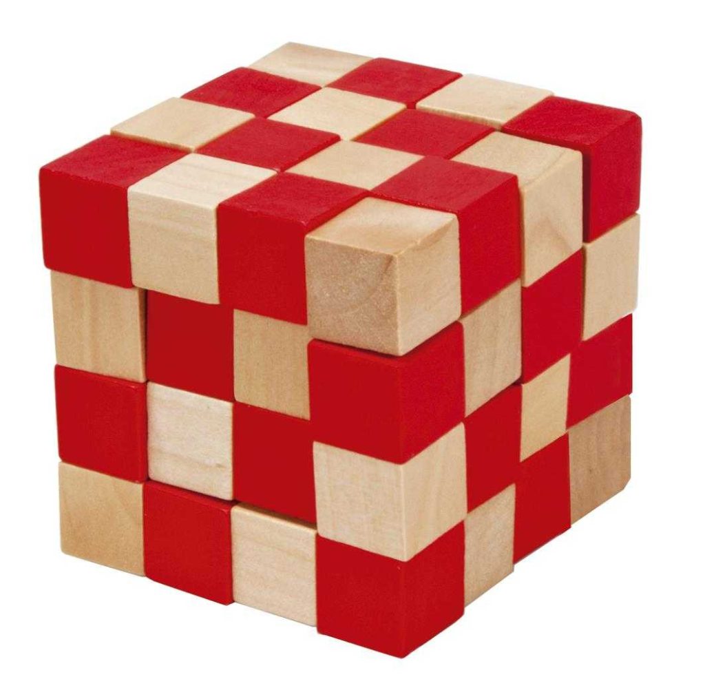 Joc logic IQ 3D Puzzle rosu&natural Anaconda