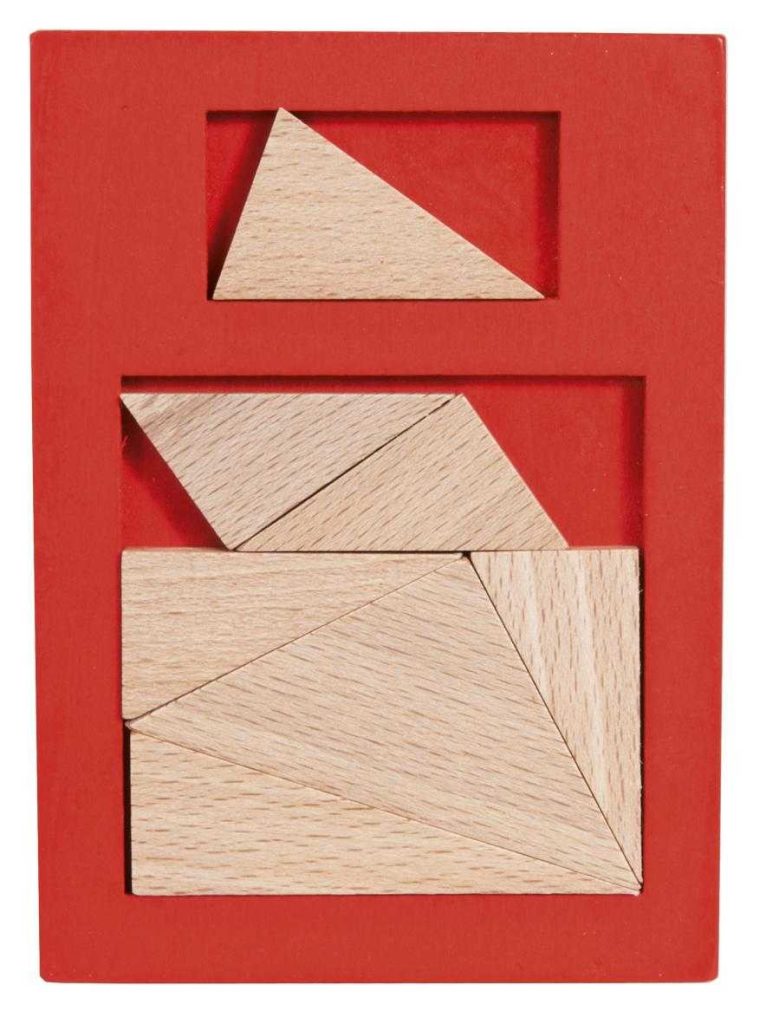 Joc logic IQ puzzle din lemn Extra piesa-4