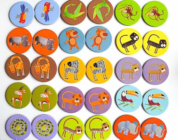 Joc memorie Animale din jungla, Djeco - imagine 5