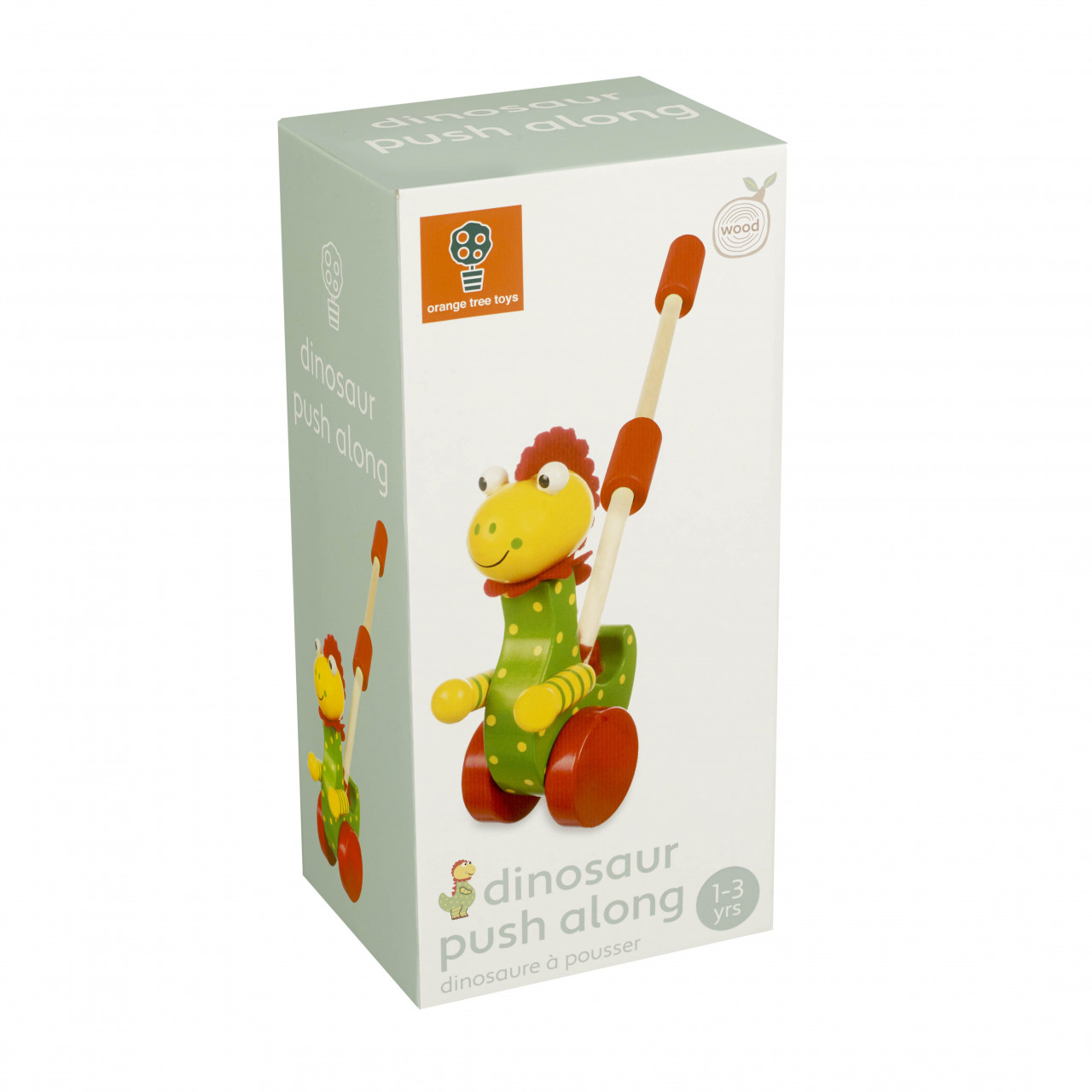 Jucarie de impins dinozaur, Orange Tree Toys - imagine 3