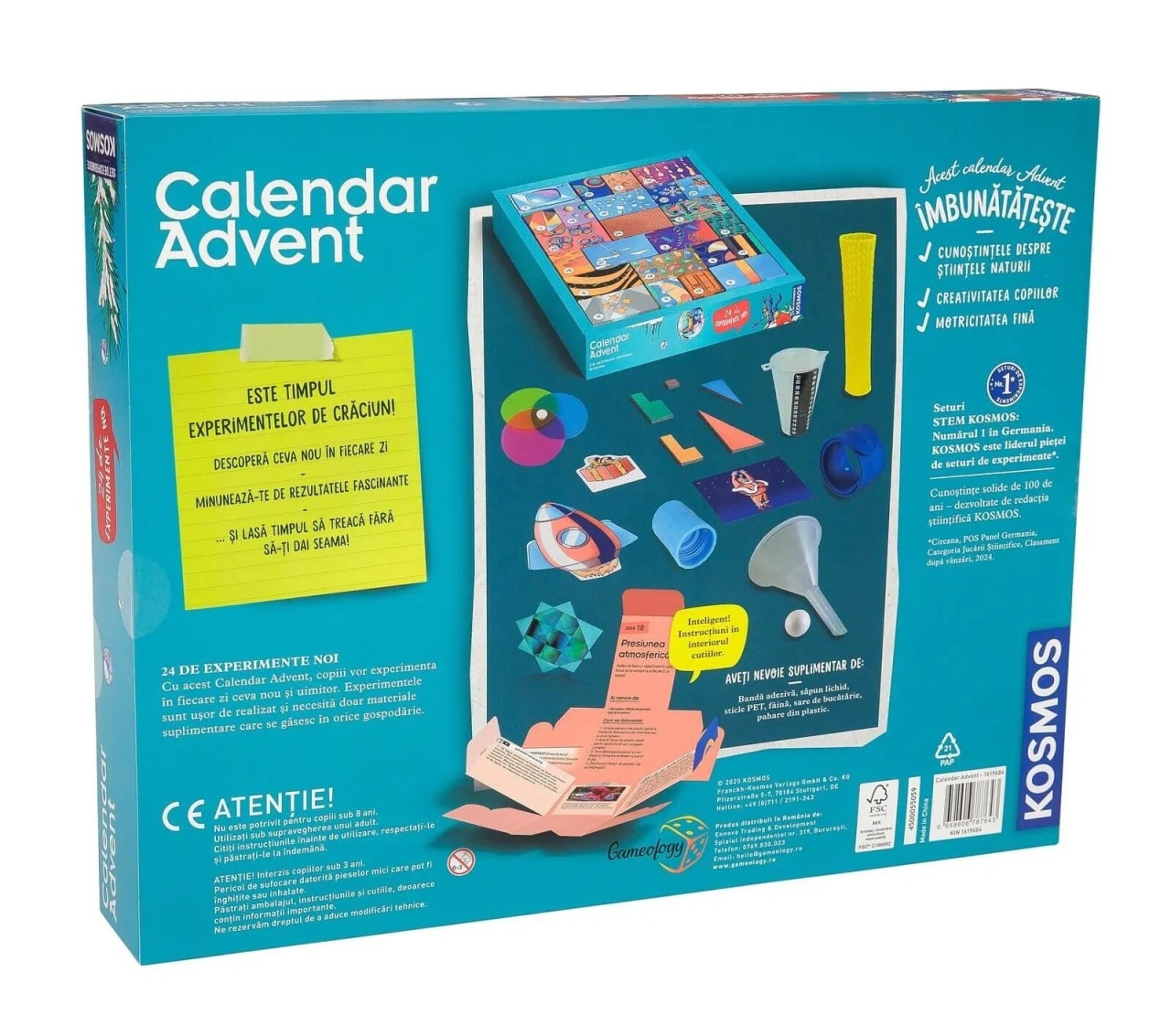 Kit STEM Calendarul stiintific de Advent, Thames & Kosmos - imagine 4