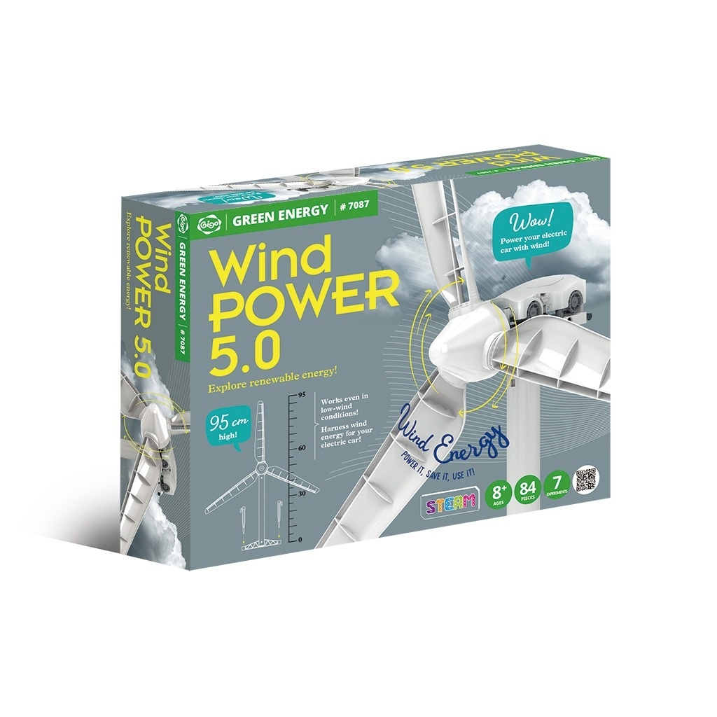 Kit STEM Energia eoliana cu turbina si masinuta electrica