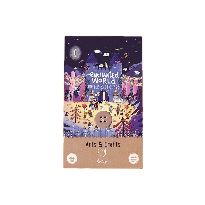 O lume bizara - poster cu stickere