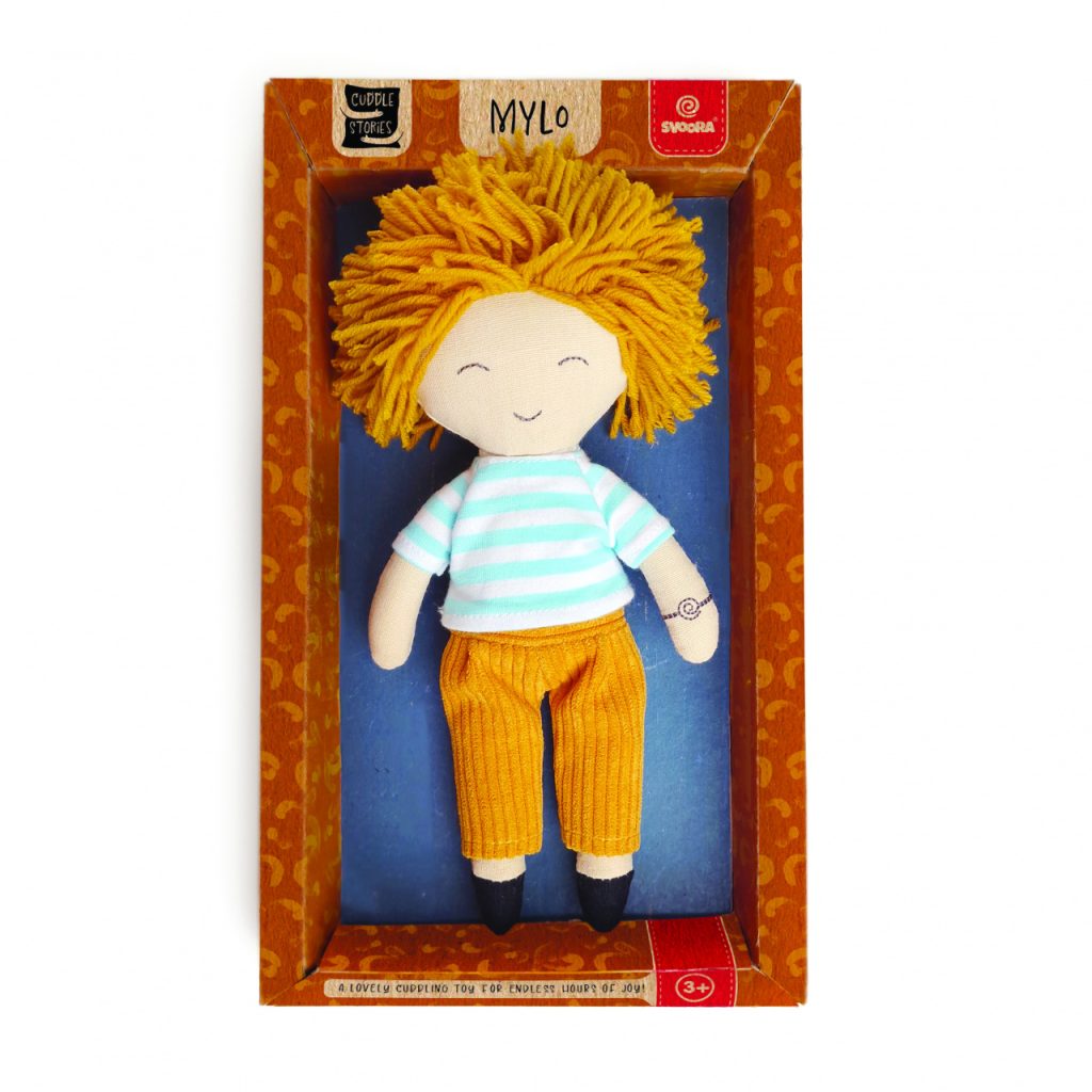 Papusa textil baietelul Mylo