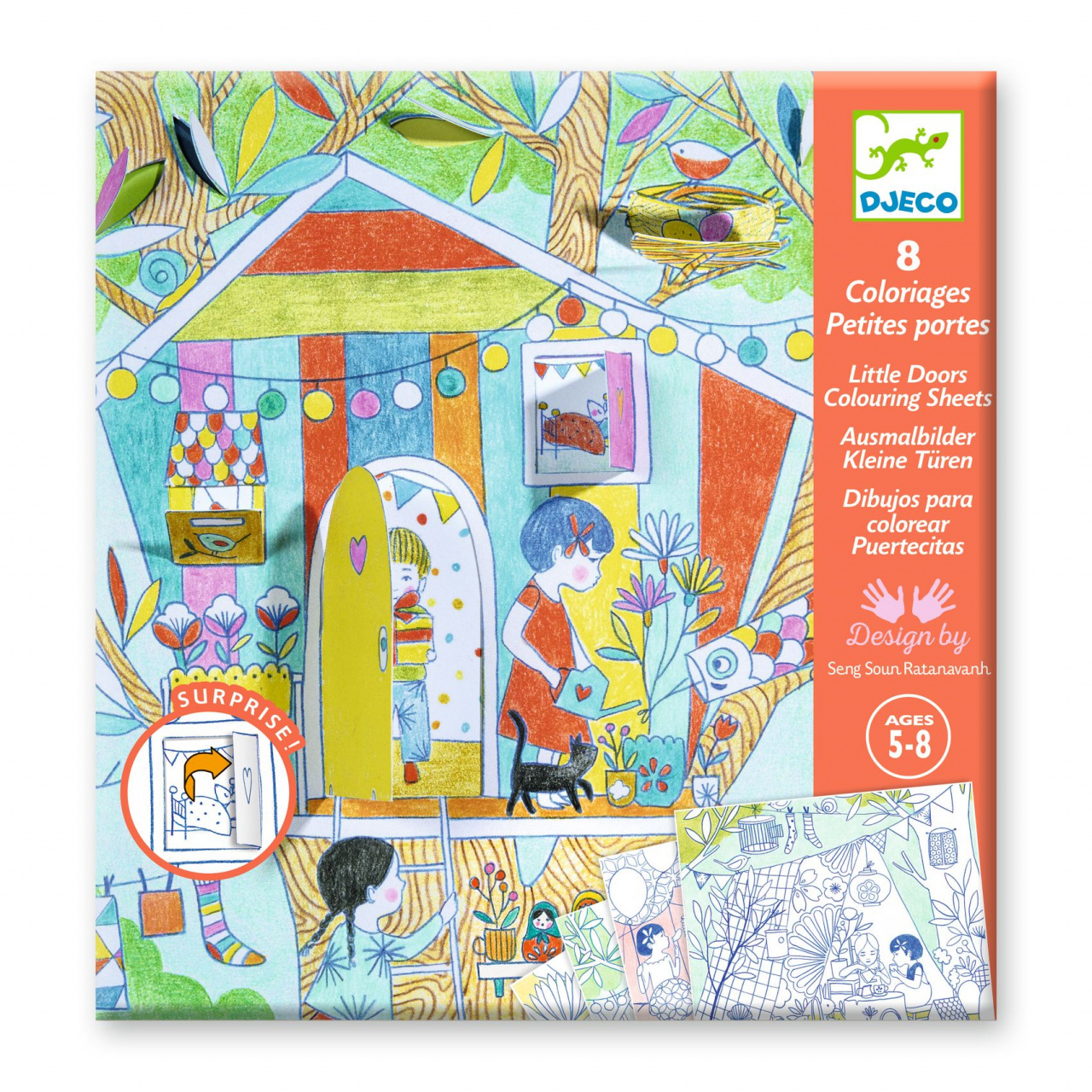 Planse de colorat cu surprize Jocurile Ninei