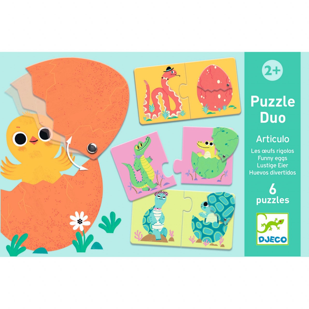 Puzzle duo Puiul din ou, Djeco - imagine 5