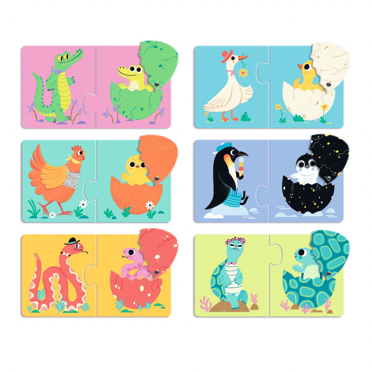 Puzzle duo Puiul din ou, Djeco - imagine 3