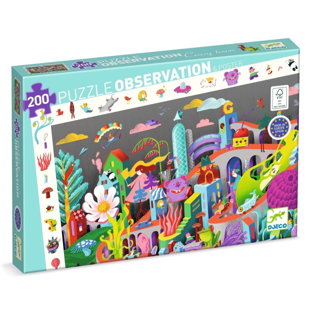 Puzzle observatie Nebunia din oras