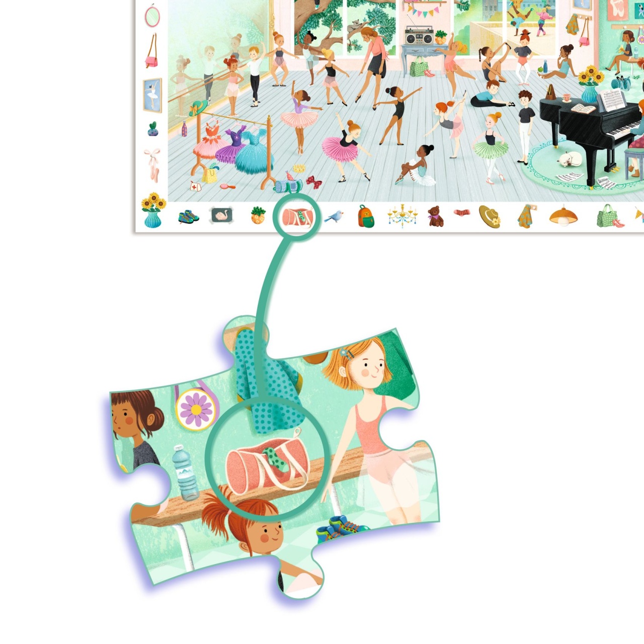 Puzzle observatie Scoala de dans, Djeco - imagine 3