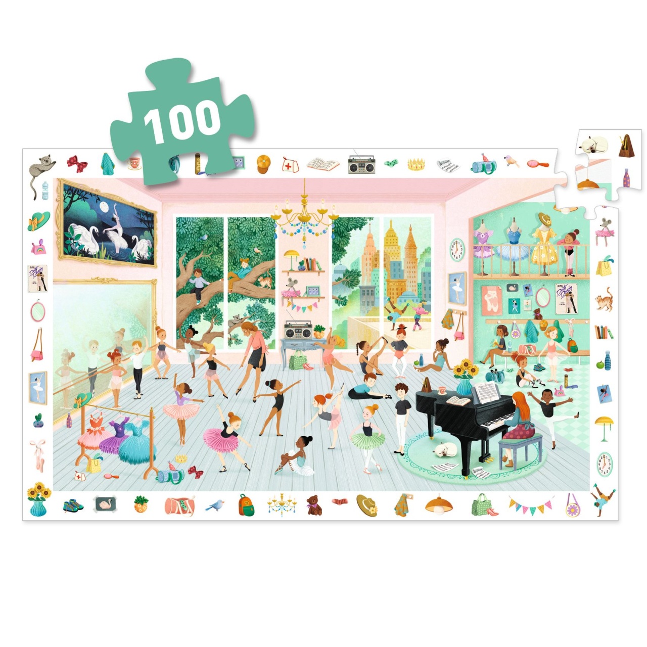 Puzzle observatie Scoala de dans, Djeco - imagine 4