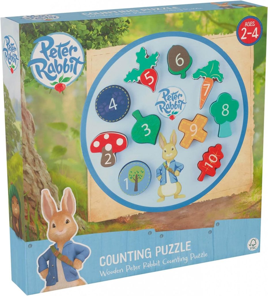 Puzzle Peter Rabbit™ cu numere