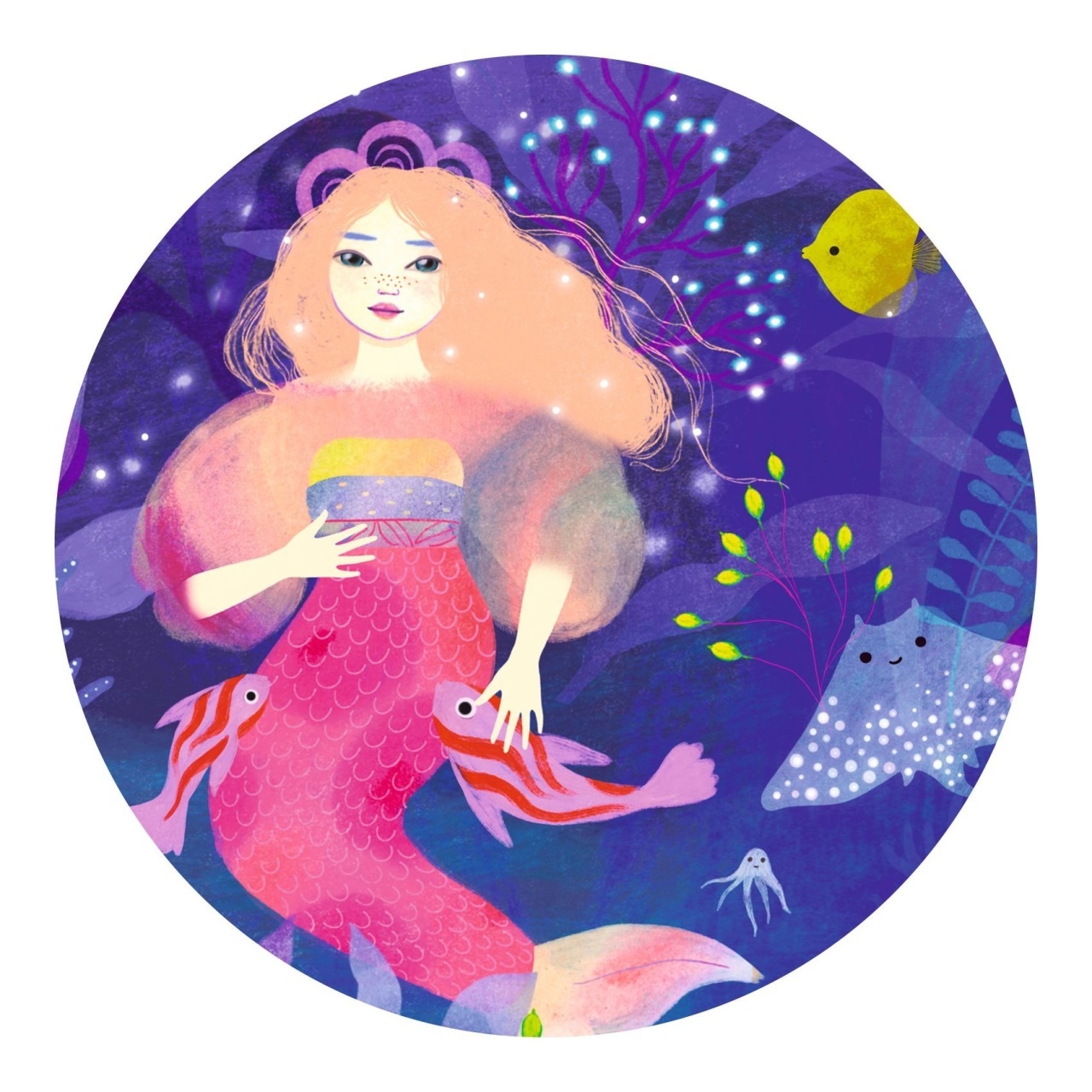 Puzzle Sirena Ella, Djeco - imagine 5