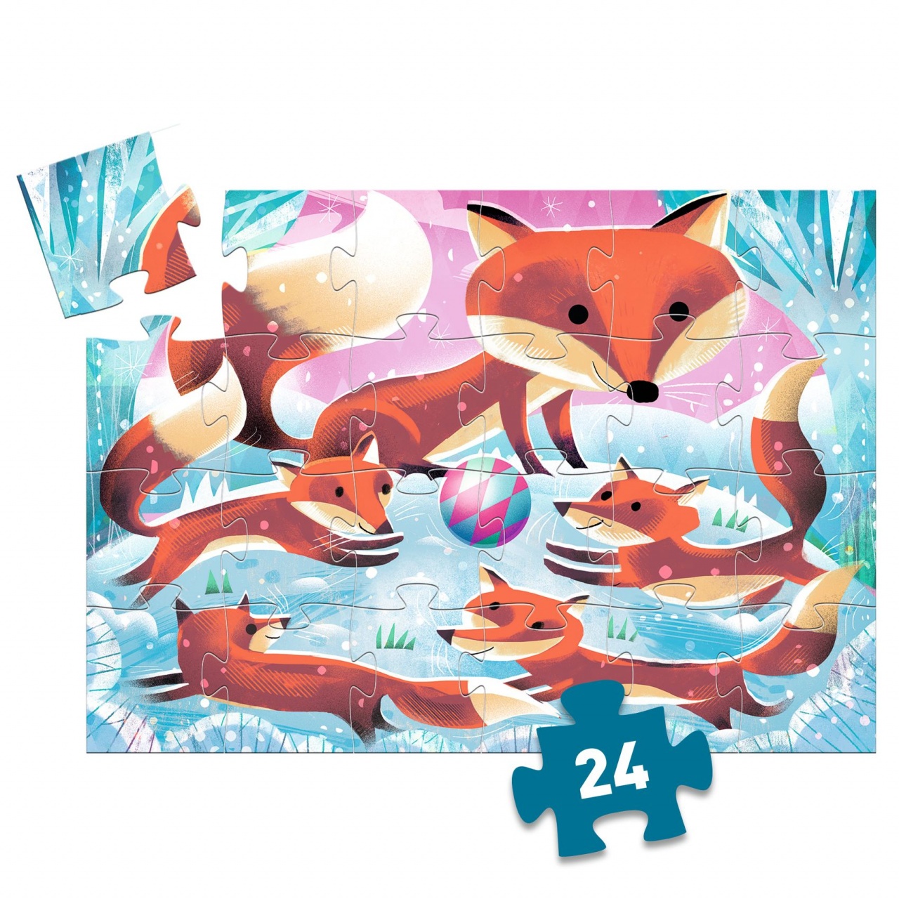 Puzzle Vulpita Ginger, Djeco - imagine 4