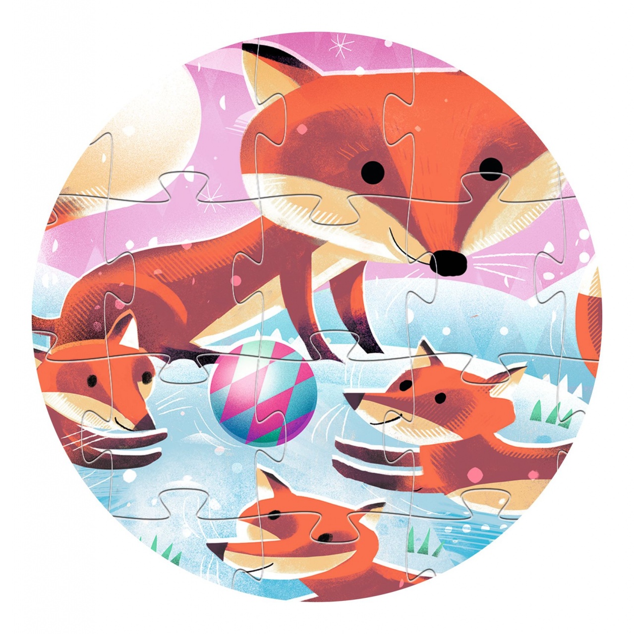 Puzzle Vulpita Ginger, Djeco - imagine 5