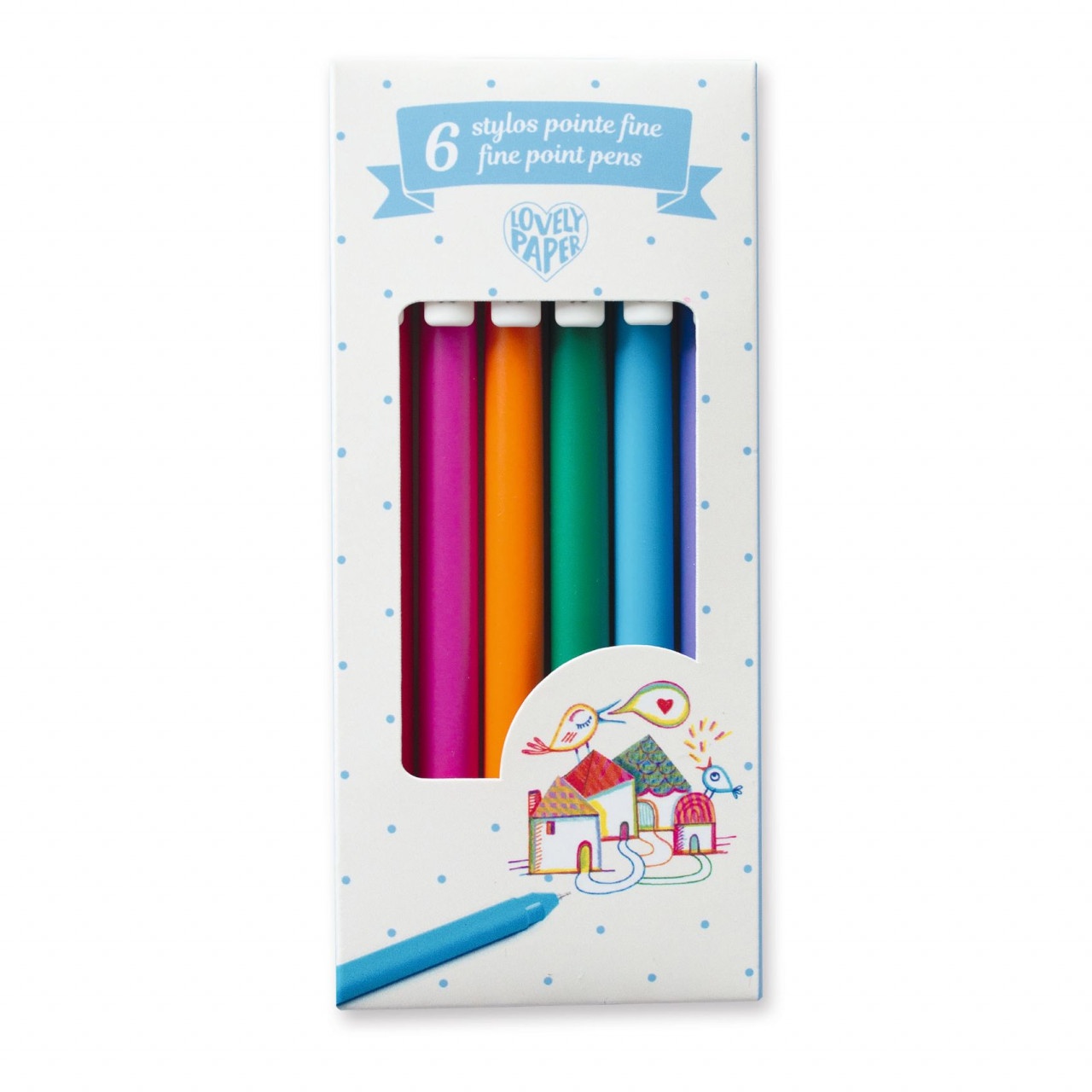 Set 6 pixuri cu gel 0.7 mm, Djeco - imagine 4