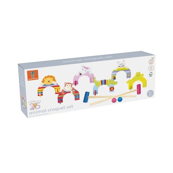 Set crocket din lemn cu animale