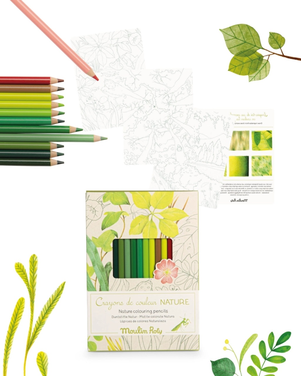 Set de colorat Natura, Moulin Roty - imagine 3