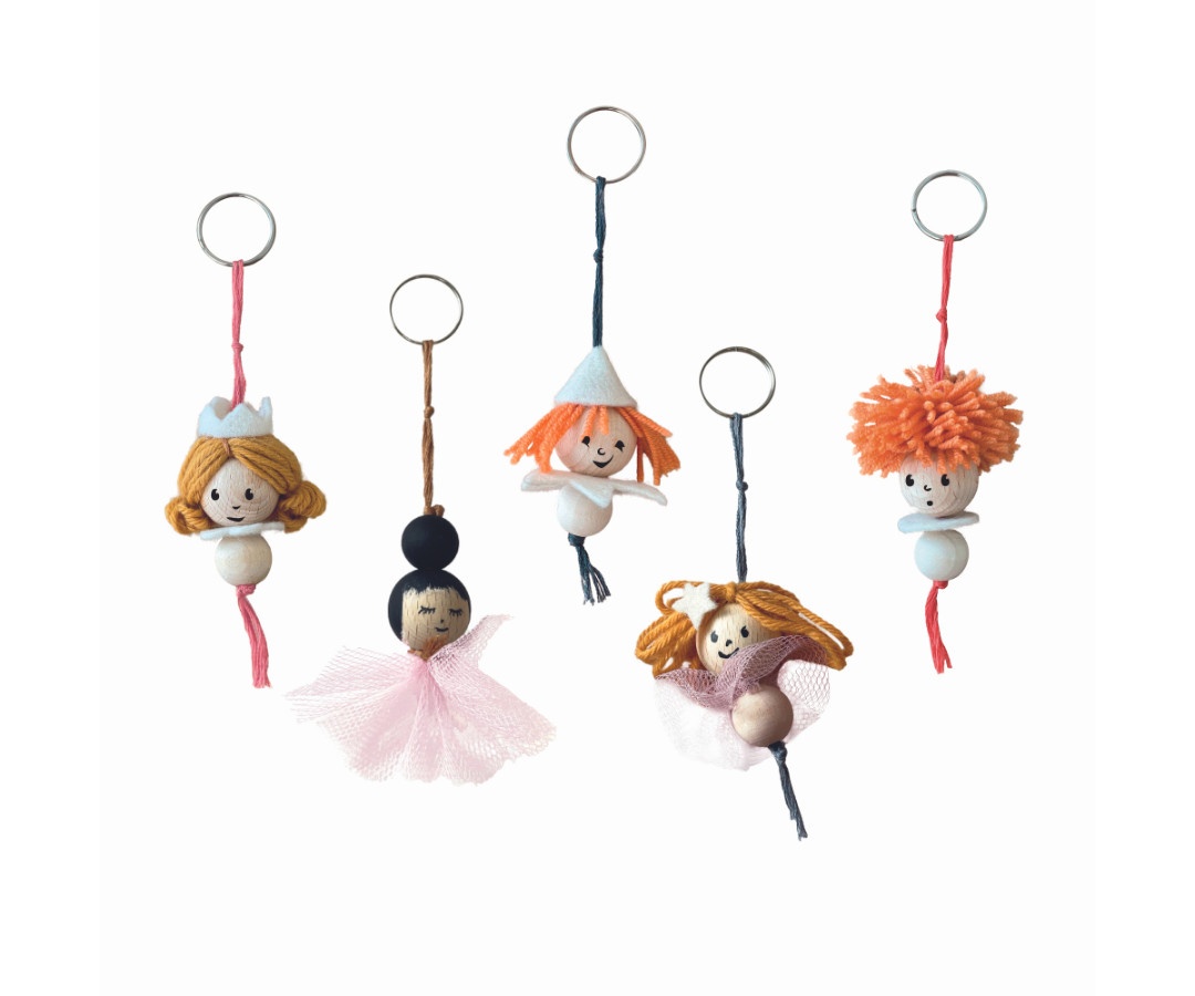 Set DIY brelocuri papusi, Egmont Toys - imagine 4
