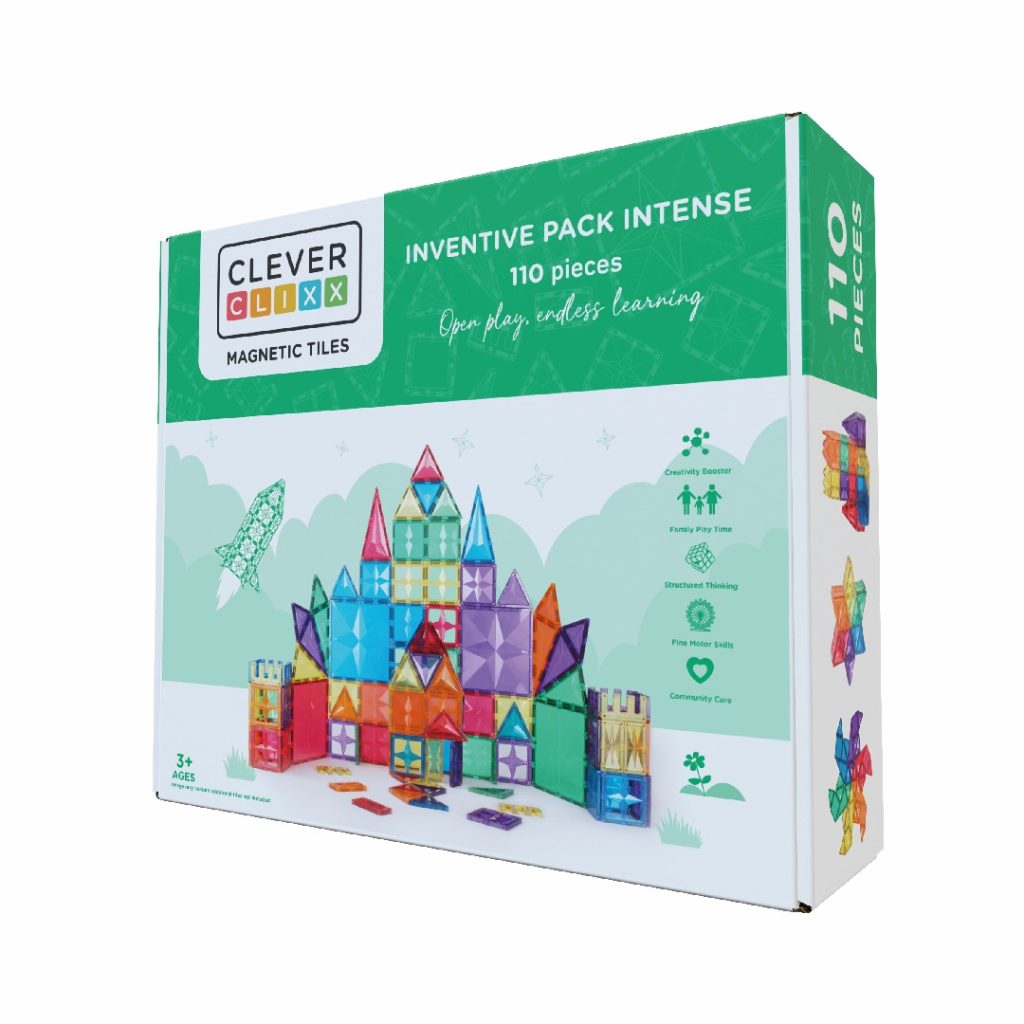 Set magnetic de construit Inventiv 110 piese