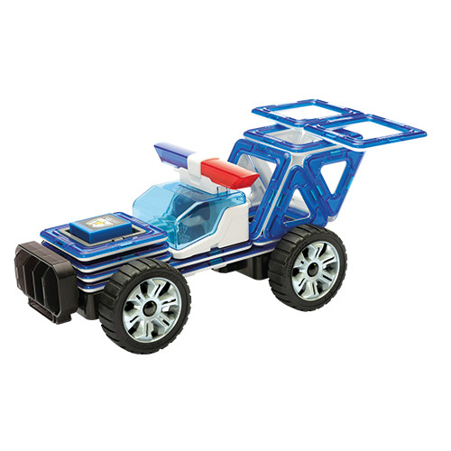 Set magnetic Magformers, Uimitorul set de politie - imagine 4