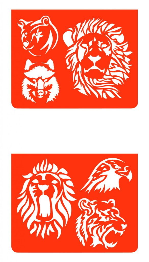 Set sabloane Animale salbatice