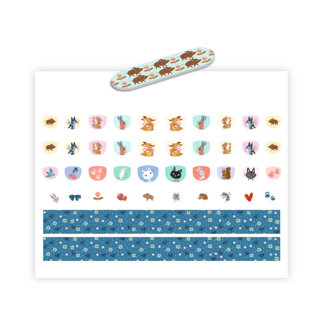 Stickere pentru unghii model animalute, Djeco - imagine 3