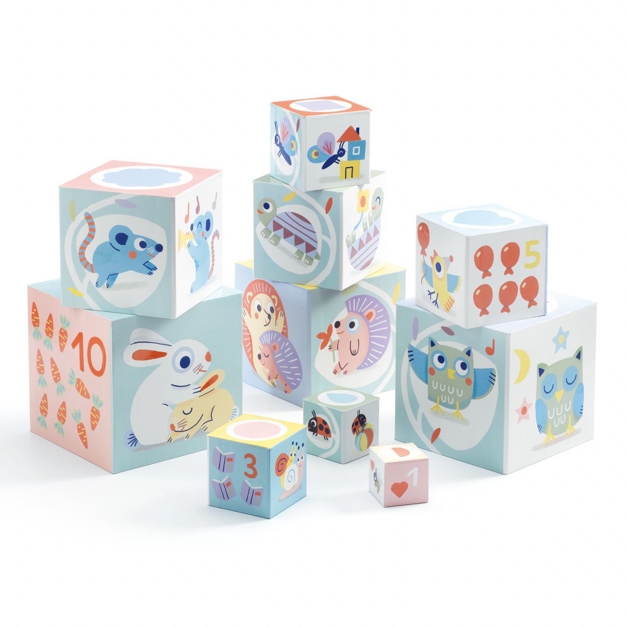 Turn de construit BabyBloki, Djeco - imagine 4