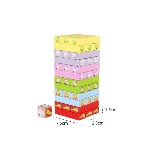 Turn Instabil cu animale, Orange Tree Toys - imagine 3