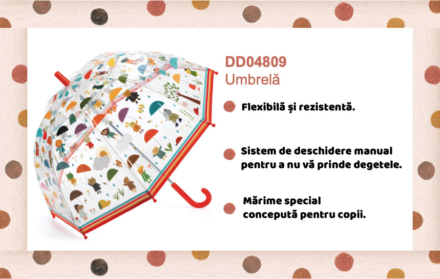 Umbrela pentru copii In ploaie, Djeco - imagine 3