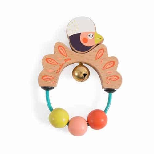Zornaitoare lemn Pasare, Moulin Roty - imagine 4