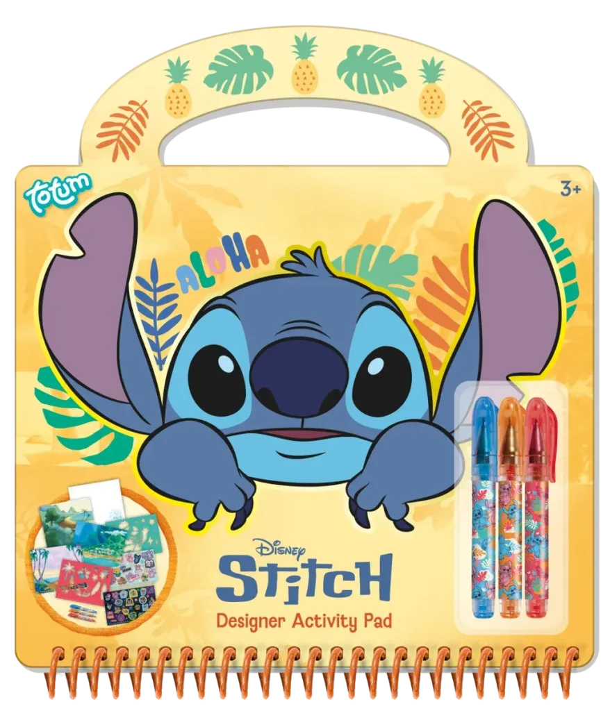 Carte de activitati & pixuri - Stitch