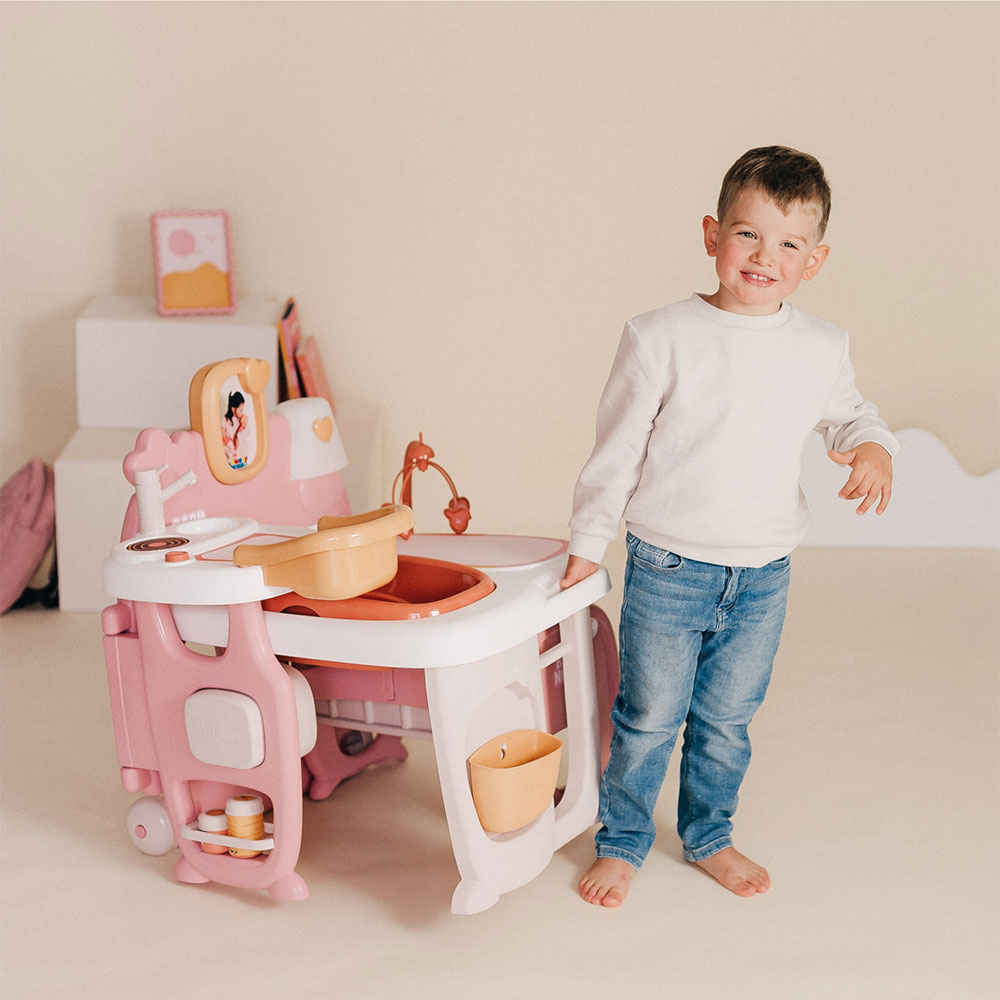 Centru de ingrijire pentru papusi Smoby Baby Nurse Large Doll`s Play Center cu 18 accesorii - imagine 4