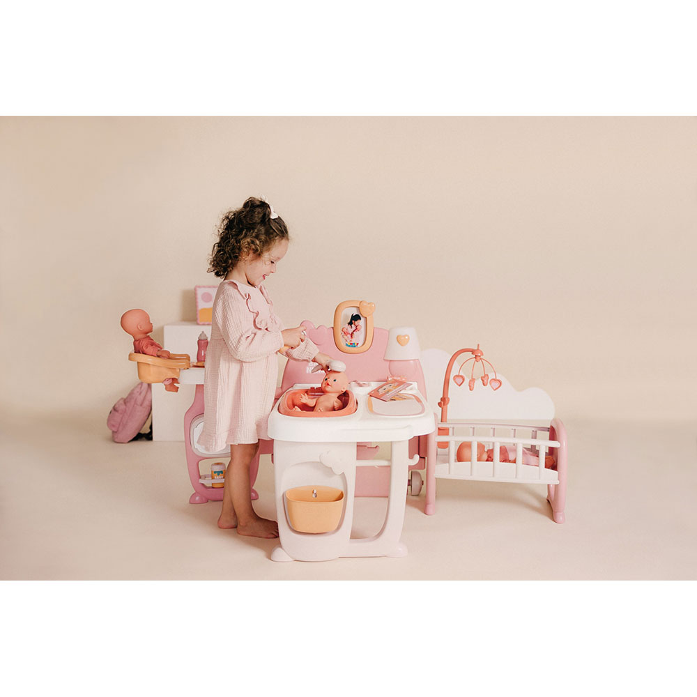Centru de ingrijire pentru papusi Smoby Baby Nurse Large Doll`s Play Center cu 18 accesorii - imagine 5