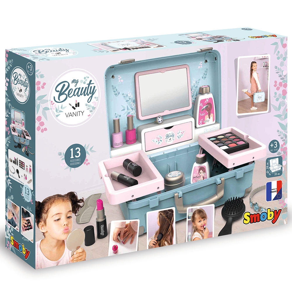 Jucarie Smoby Gentuta cosmetica My Beauty Vanity cu accesorii - imagine 6