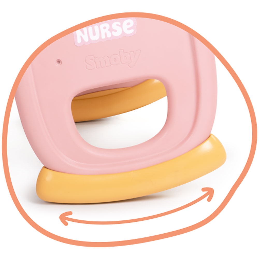 Leagan pentru papusa Smoby Baby Nurse Baby's Cot cu carusel - imagine 3