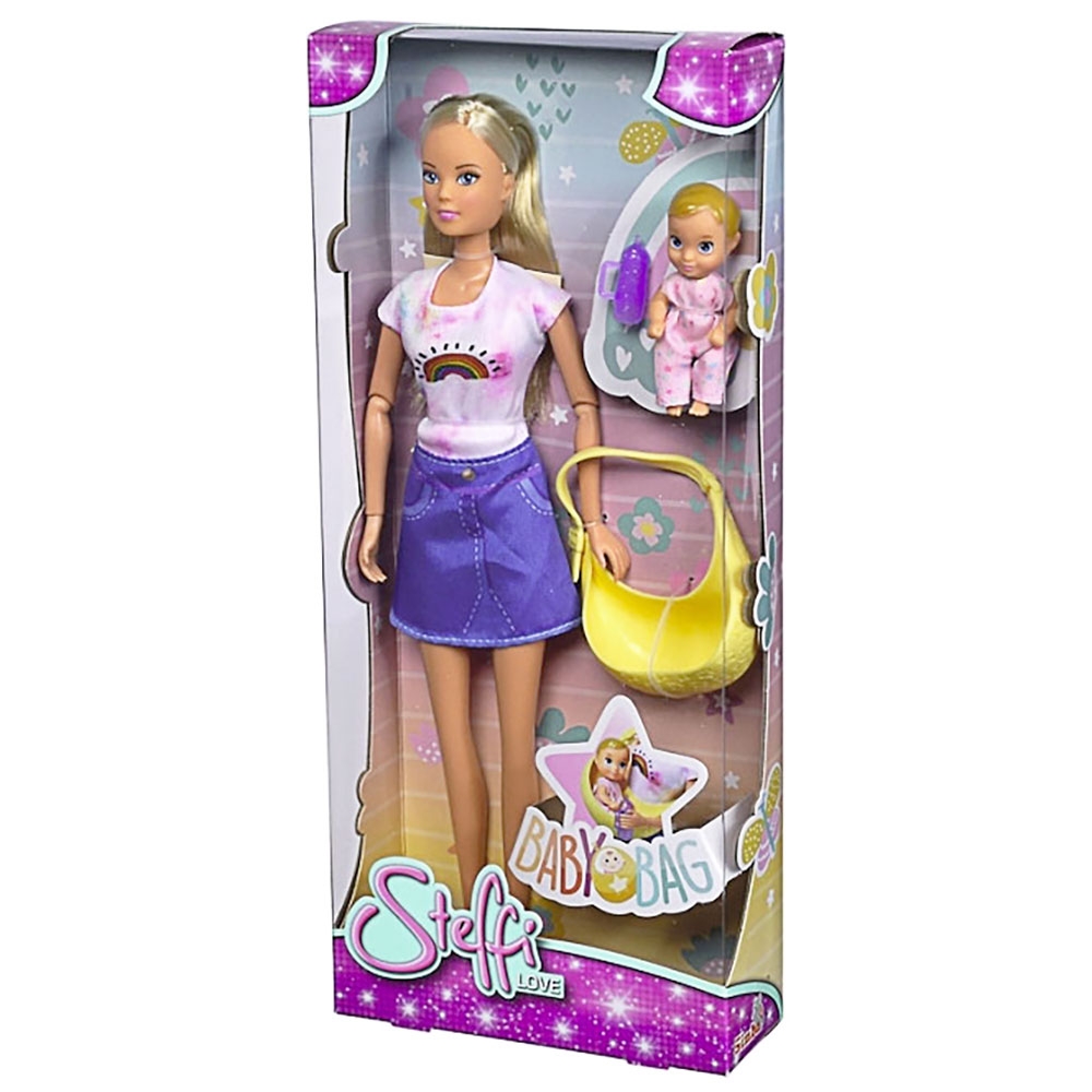 Papusa Simba Steffi Love Baby Bag 29 cm cu accesorii - imagine 5