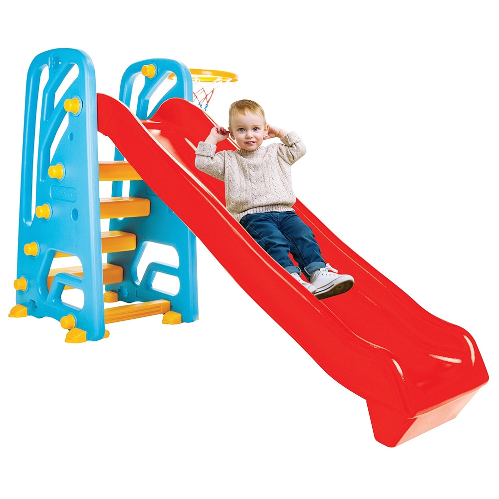Tobogan Pilsan Wavy Slide cu cos baschet - imagine 2